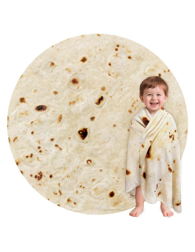 Manta Envoltura de Tortilla Jorbest Beige 119 cm Doble Cara