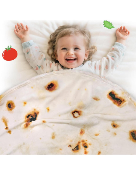 Manta Envoltura de Tortilla Jorbest Beige 119 cm Doble Cara Manta Envoltura de Tortilla Jorbest Beige 119 cm Doble Cara