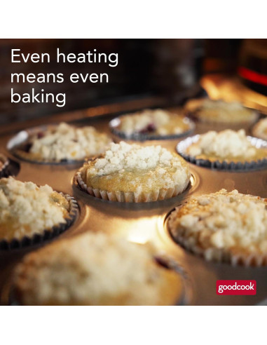 Molde para Muffins GoodCook MegaGrip 12 Tazas Antiadherente