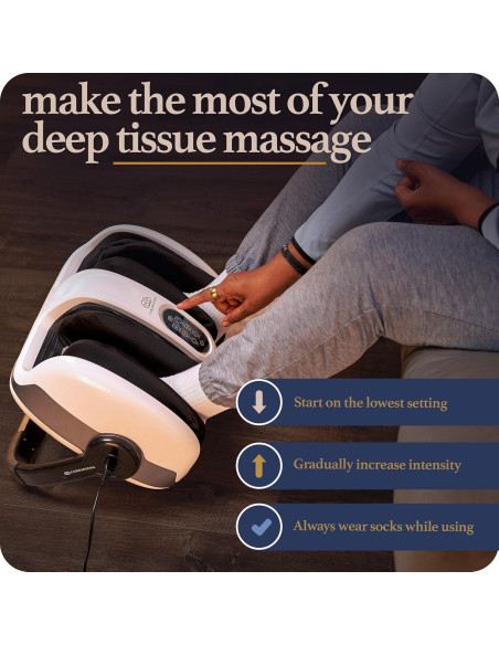 Masajeador de pies Shiatsu Cloud Massage con calor 53x44cm Masajeador de pies Shiatsu Cloud Massage con calor 53x44cm