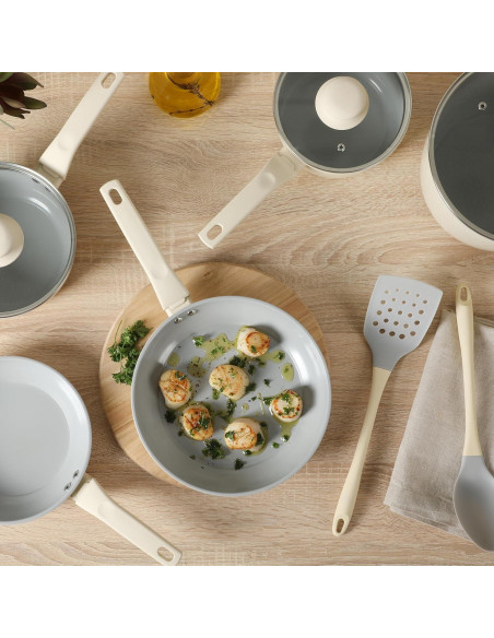 Juego de Utensilios de Cocina 10 Pzas Gibson Home Cerámica Juego de Utensilios de Cocina 10 Pzas Gibson Home Cerámica
