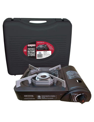 Estufa de Camping Chef Master 90027 Butano 7,650 BTU Portátil