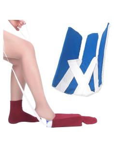 Dispositivo Ayuda para Poner Calcetines ABC 12x22 cm con Correas 75 cm