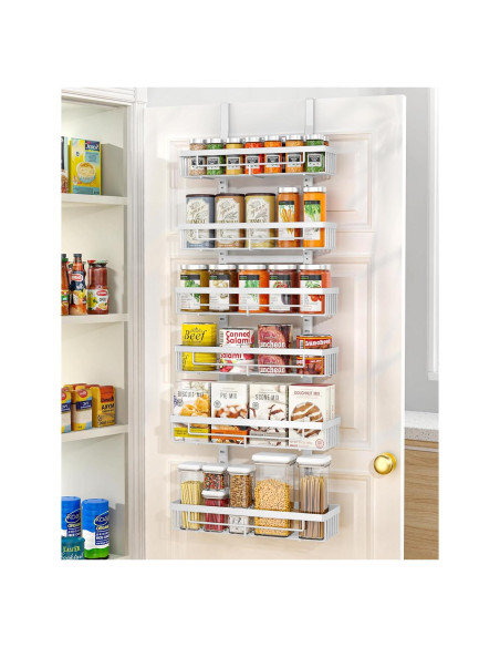 Organizador Colgante de Alimentos Moforoco 6 Niveles Blanco Organizador Colgante de Alimentos Moforoco 6 Niveles Blanco