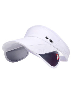 Gorra de Golf Ajustable para Mujeres con Visera Retráctil UV