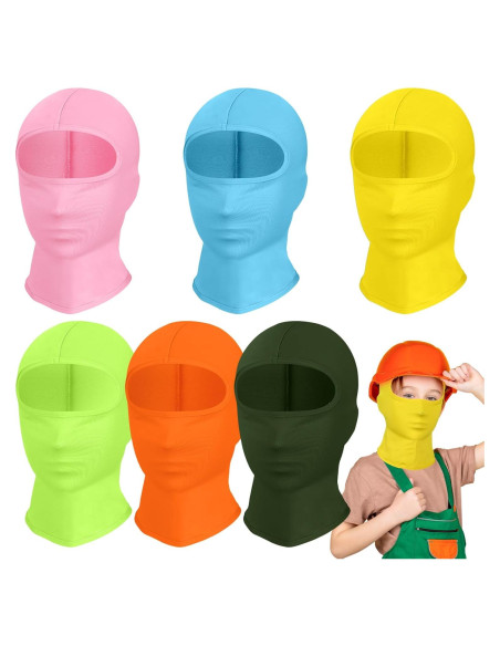 6 Balaclavas Niños Protección Solar UPF50+ Transpirables 6 Balaclavas Niños Protección Solar UPF50+ Transpirables