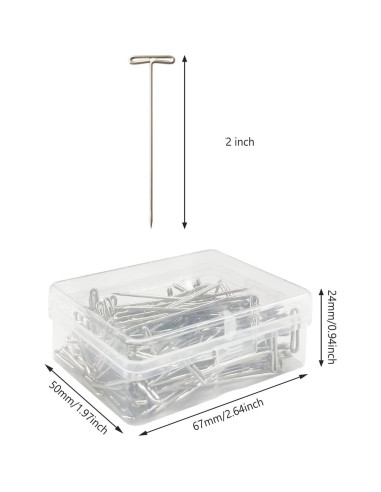 T-Pins Newkita 50 Unidades 53 mm para Tejer y Costura