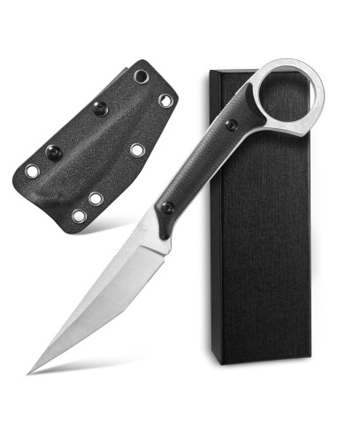 Cuchillo Fijo Canku C1140 D2 Mango G10 Camping Plata