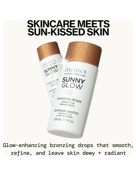 Bronceador Líquido Pacifica Sunny Glow - 40.82g, Brillo Natural Bronceador Líquido Pacifica Sunny Glow - 40.82g, Brillo Natural