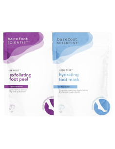 Paquete de Cuidado para Pies Barefoot Scientist: Hidratante y Exfoliante