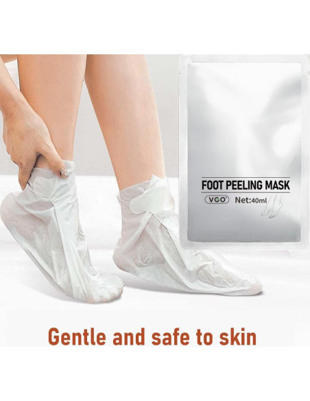 Mascarilla Exfoliante para Pies VGO - 3 Pares, 15 Minutos Mascarilla Exfoliante para Pies VGO - 3 Pares, 15 Minutos