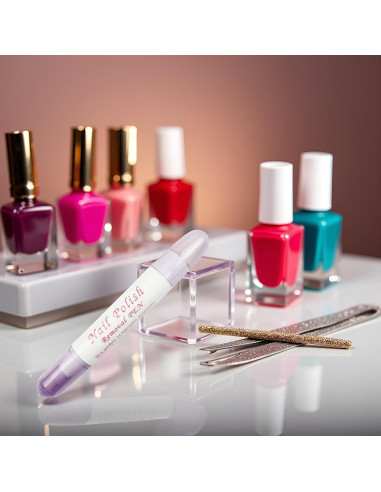 Bolígrafo Corrector de Esmalte de Uñas Aoukoslt Púrpura