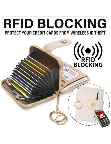 Billetera Multifuncional de Silicona con Llavero y 16 Tarjetas