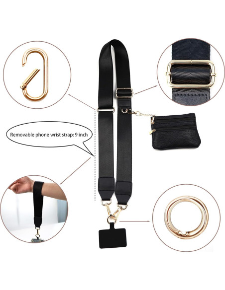 Funda Correa Clip and Go Incolumitas con Billetera Negra Funda Correa Clip and Go Incolumitas con Billetera Negra