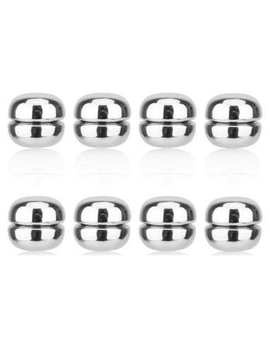 8 Alfileres Magnéticos para Hijab XIHIRCD Plateados 1.2cm