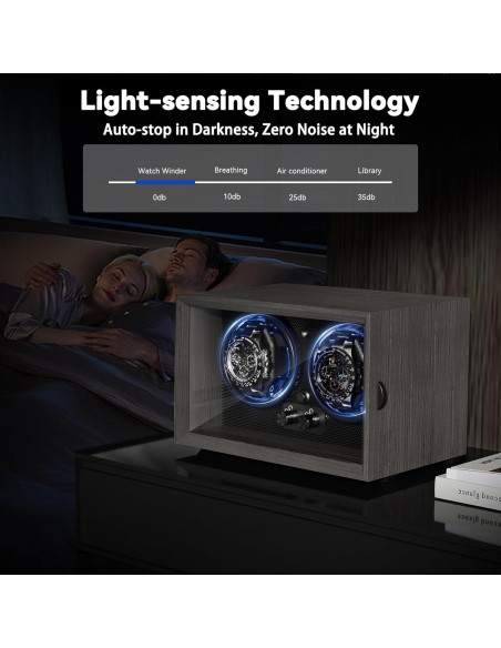 Enrollador de Relojes Automáticos ALTIUS Doble con Luz LED Enrollador de Relojes Automáticos ALTIUS Doble con Luz LED