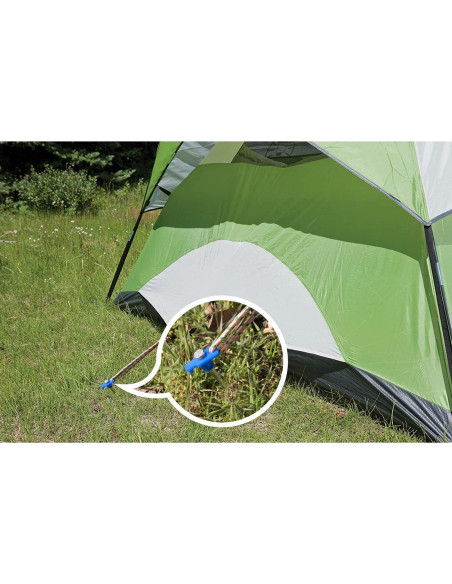 Estacas de Carpa ABCCANOPY 20,32 cm Paquete de 10 Azul Estacas de Carpa ABCCANOPY 20,32 cm Paquete de 10 Azul