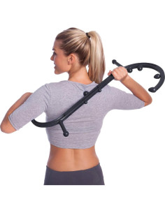 Cane de Masaje Manual Body Back Buddy Clásico Negro - Alivio Dolor 2