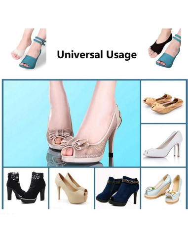 Calcetines Abiertos Antideslizantes Angzhili para Mujeres - 2 Pares