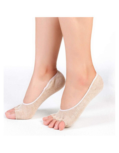 Calcetines Abiertos Antideslizantes Angzhili para Mujeres - 2 Pares