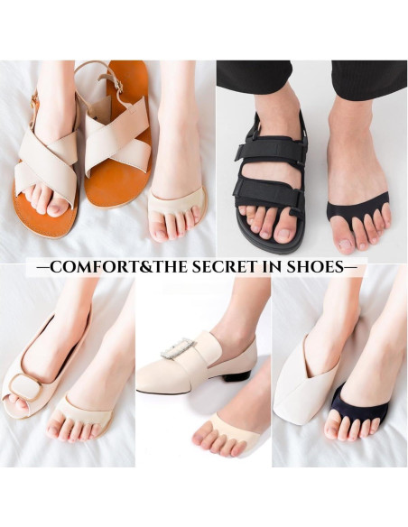 6 Pares de Calcetines Liner para Mujeres Algodón Transpirable 6 Pares de Calcetines Liner para Mujeres Algodón Transpirable