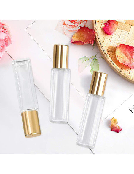 Botellas de Rodillo de Vidrio wifreo 20ml - 4 Pcs Reutilizables Botellas de Rodillo de Vidrio wifreo 20ml - 4 Pcs Reutilizables