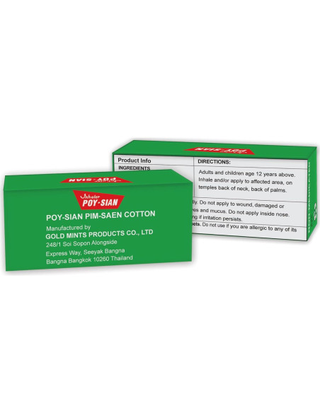Inhalador Nasal POY-SIAN Thai 8 ml - Paquete de 3 Inhalador Nasal POY-SIAN Thai 8 ml - Paquete de 3