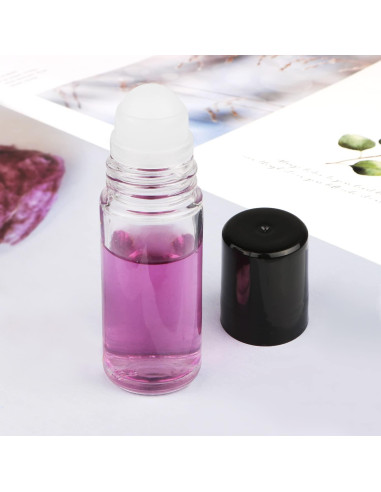 Paquete de 5 Botellas de Vidrio Roll On 50ml Remzndy