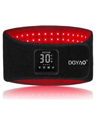 Cinturón Terapia Luz Roja DGXINJUN Inalámbrico 4000mAh