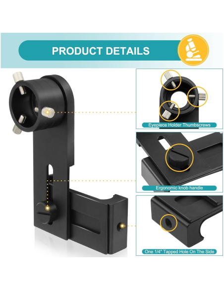 Adaptador de Lente para Smartphone Tydeux 16-25mm Ocular Adaptador de Lente para Smartphone Tydeux 16-25mm Ocular