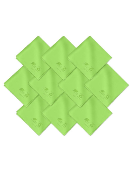 Paño de limpieza de microfibra OPTIPAK - Verde (Paquete de 10) Paño de limpieza de microfibra OPTIPAK - Verde (Paquete de 10)
