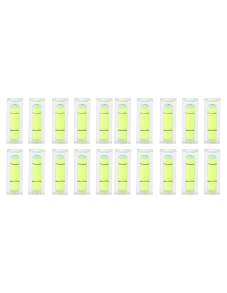 Mini Nivelador de Burbuja Angoily Verde Claro 4x1.5cm 20 Pcs Mini Nivelador de Burbuja Angoily Verde Claro 4x1.5cm 20 Pcs
