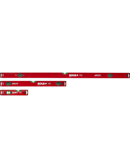 Juego de Niveles de Burbuja SOLA LSX482410 Aluminio 10-24-48 cm Juego de Niveles de Burbuja SOLA LSX482410 Aluminio 10-24-48 cm