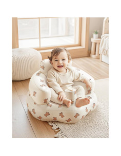 Asiento Inflable para Bebés Babygreat Oso Marrón 0-36 Meses 2