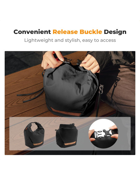 Bolsa de Mensajero K&F Concept para Cámara Compacta Negra Bolsa de Mensajero K&F Concept para Cámara Compacta Negra