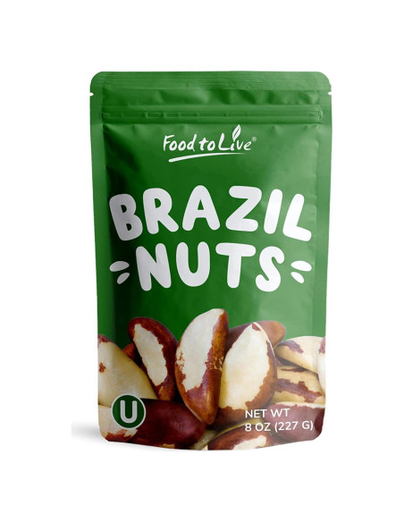 Nueces de Brasil Food to Live 227g Crudas Sin OGM Veganas Nueces de Brasil Food to Live 227g Crudas Sin OGM Veganas