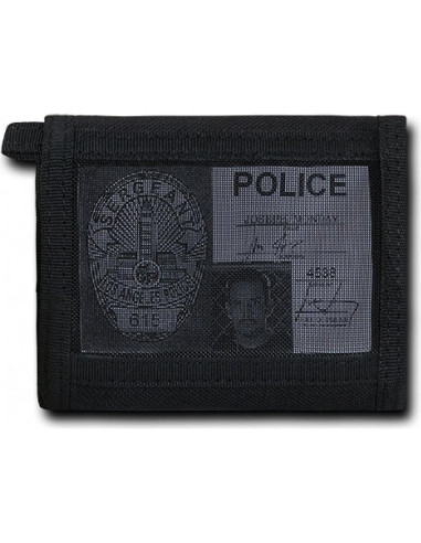 Billetera Táctica Rapdom T105 Azul Delgada Negra 18 Compartimentos