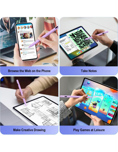 Stylus Pen TiMOVO para Pantallas Táctiles - Carga Rápida, LED