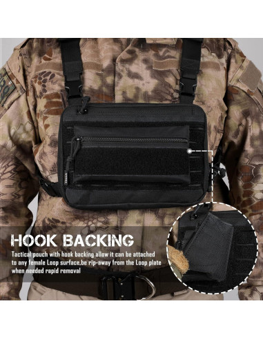 Bolsa Táctica WYNEX WY-0211B con Cremallera y Organizador