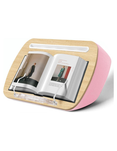 Soporte de Libro SUETPRYE Rosa Almohada Manos Libres 42.93x27.43 cm