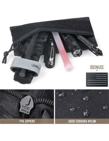 Bolsa Táctica WYNEX WY-0211B con Cremallera y Organizador
