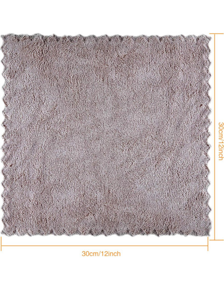 Paños de Baño Kyapoo 12 Unidades Microfibra 30x30 cm Suaves Paños de Baño Kyapoo 12 Unidades Microfibra 30x30 cm Suaves
