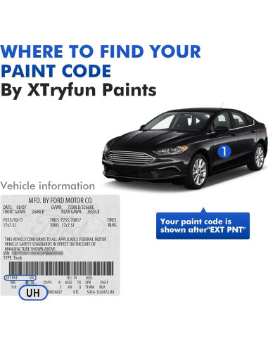 Pintura de Retoque XTryfun PQ Race Red para Ford 11.8ml