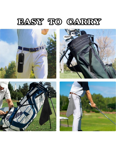 Kit de Limpieza para Golf Seticek - 2 Toallas Microfibra 40x40cm