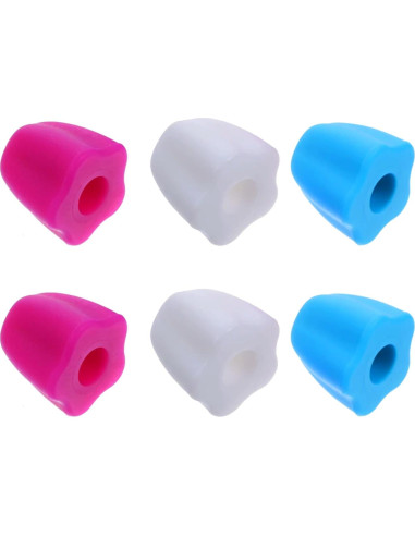 Paquete de 6 tapas de pasta de dientes KOLIBROX - Silicona