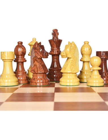 Juego de Ajedrez Plegable AMEROUS 20'' Madera con Piezas Pesadas
