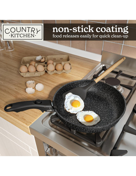 Juego de Utensilios de Cocina Country Kitchen 16 Piezas Negro Juego de Utensilios de Cocina Country Kitchen 16 Piezas Negro