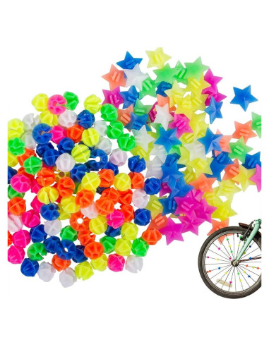 Radios de Bicicleta YuCool - 180 Piezas Multicolor Decorativos