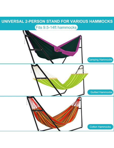 Soporte de Hamaca Towallmark Acero 330x101x130cm 550kg Soporte de Hamaca Towallmark Acero 330x101x130cm 550kg