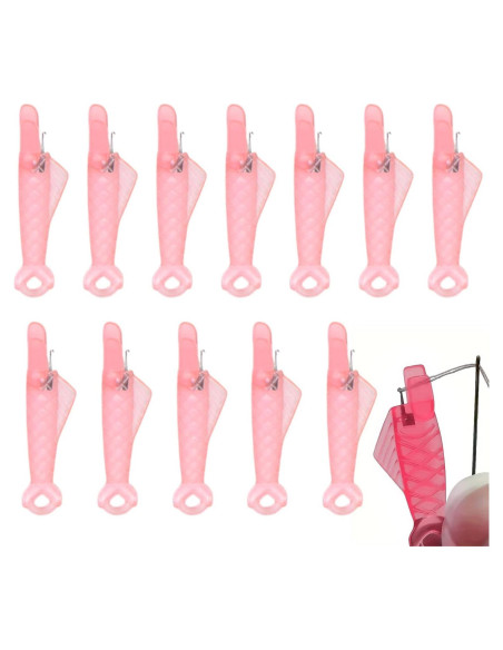 12 Piezas Enhebrador de Agujas Automático QWLWBU Boca de Pez 12 Piezas Enhebrador de Agujas Automático QWLWBU Boca de Pez